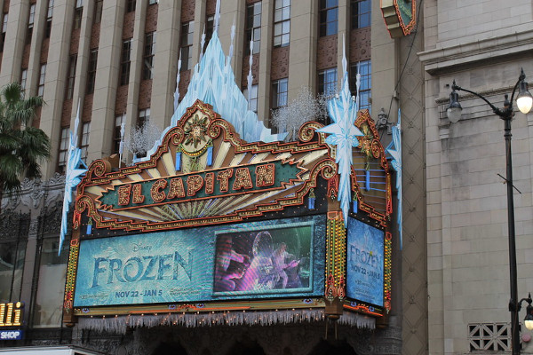 Front Teatru El Capitan na Hollywood Boulevard