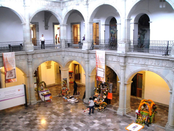 Piękny Palacio Gioberno w Oaxaca w Meksyku