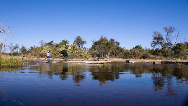 Łodzie na rzece Okawango