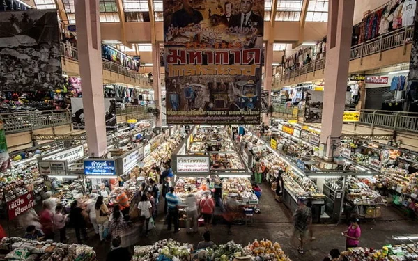 Warorot Market Chiang Mai - rynek Warorot Cziang Maj